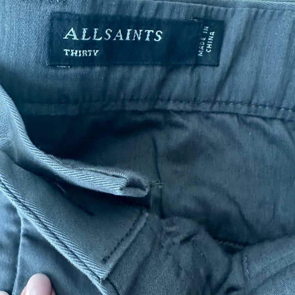 All Saints Slim Fit Gray Chinos